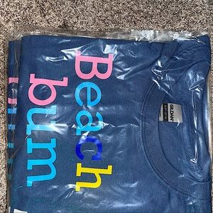 Dark blue beach bum tee
